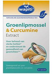 Foto van Wapiti groenlipmossel & curcumine extract capsules