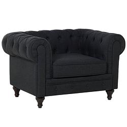 Foto van Beliani chesterfield fauteuil polyester 75 x 110 cm