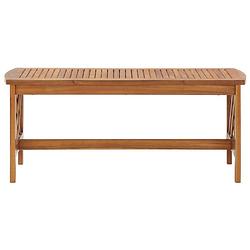 Foto van The living store houten salontafel - massief acaciahout - 102 x 50 x 43 cm