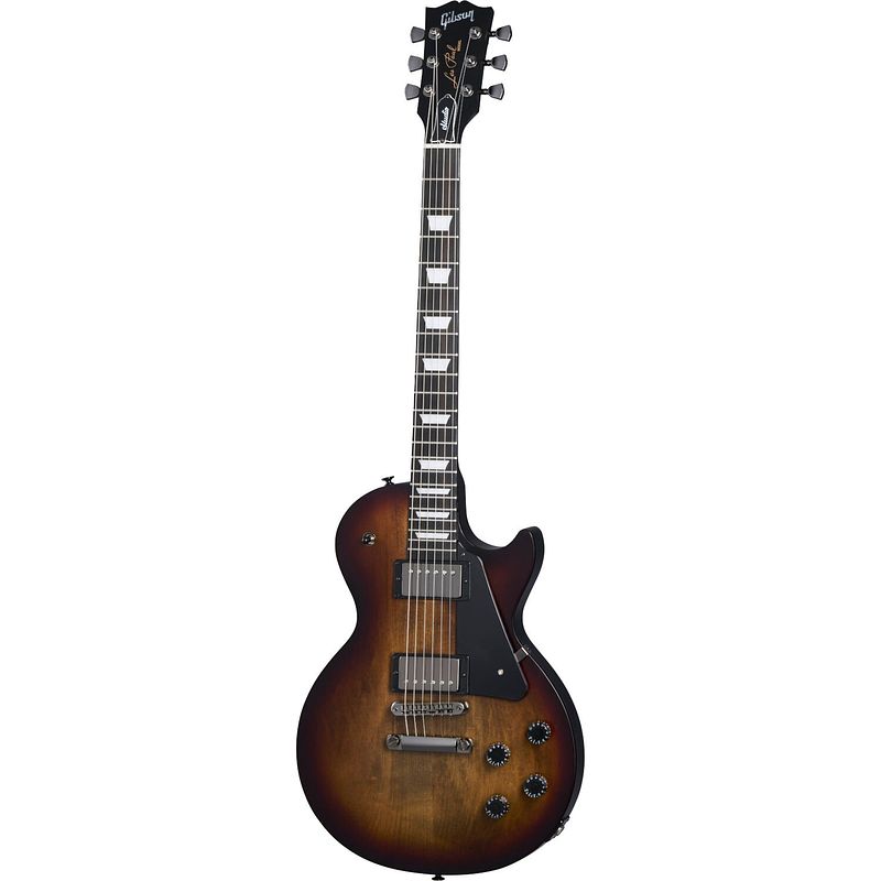 Foto van Gibson les paul modern studio smokehouse satin elektrische gitaar met soft shell case