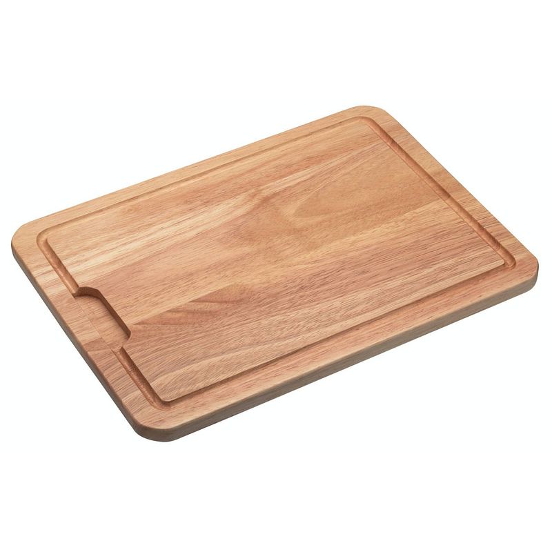 Foto van Kitchencraft snijplank 38 x 28 cm hout naturel