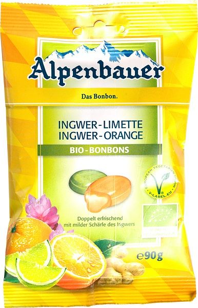 Foto van Alpenbauer gember-sinaasappel-limoen bonbons