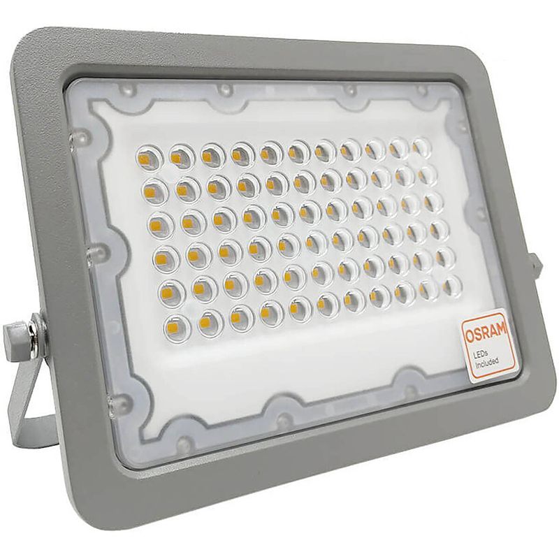 Foto van Led bouwlamp - facto dary - 50 watt - led schijnwerper - helder/koud wit 6000k - waterdicht ip65 - 120lm/w - flikkervrij