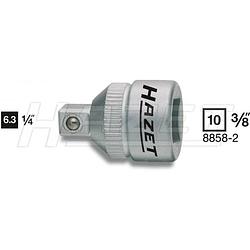 Foto van Hazet 8858-2 8858-2 dopsleuteladapter aandrijving 3/8 (10 mm) uitvoering 1/4 (6.3 mm) 26 mm 1 stuk(s)