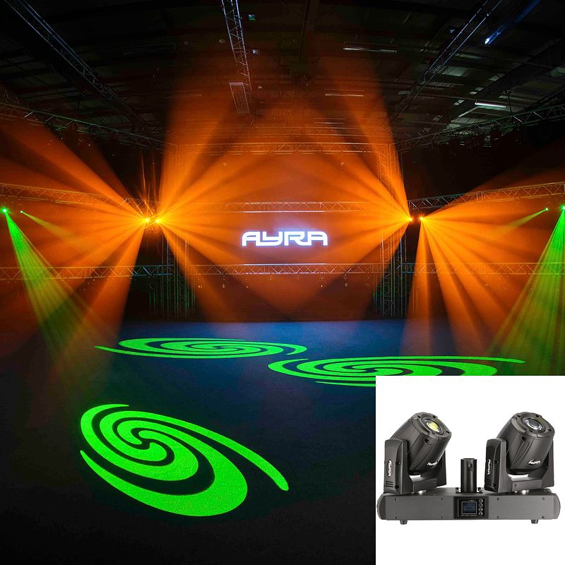 Foto van Ayra vision twins spot dubbele led movinghead