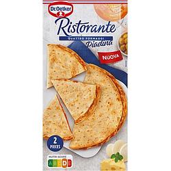 Foto van Dr. oetker ristorante piadina quattro formaggi flatbread 2 stuks bij jumbo