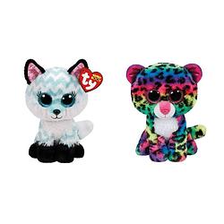 Foto van Ty - knuffel - beanie boo'ss - atlas fox & dotty leopard