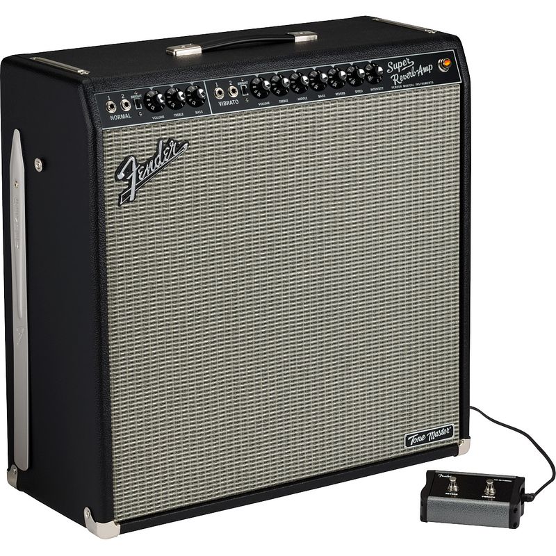 Foto van Fender tone master super reverb 4x10 inch gitaarversterker combo 200 watt