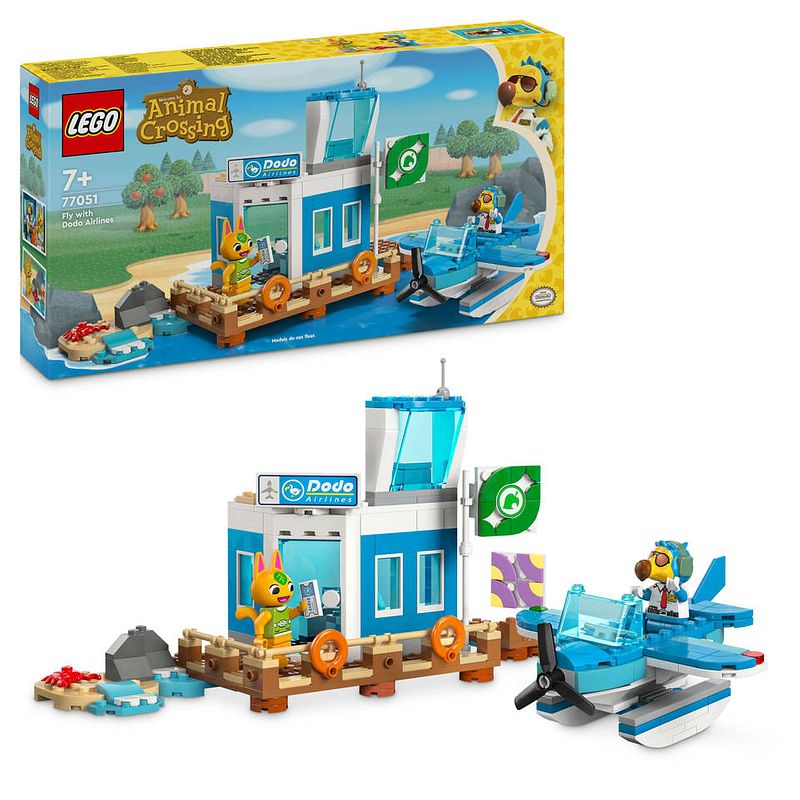 Foto van Lego animal crossing vlieg met dodo airlines 77051