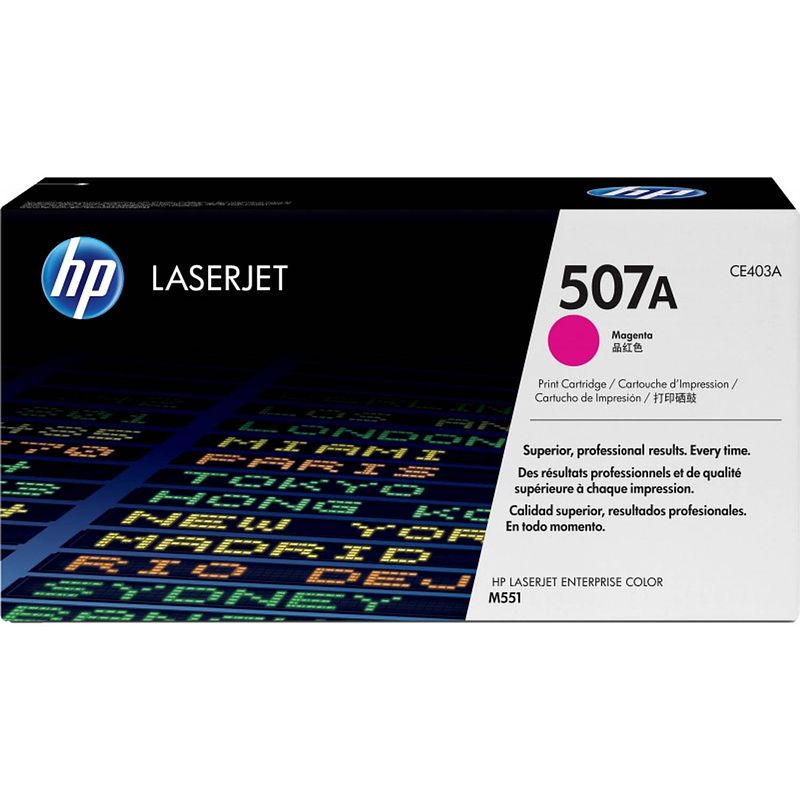 Foto van Hp 507a magenta toner