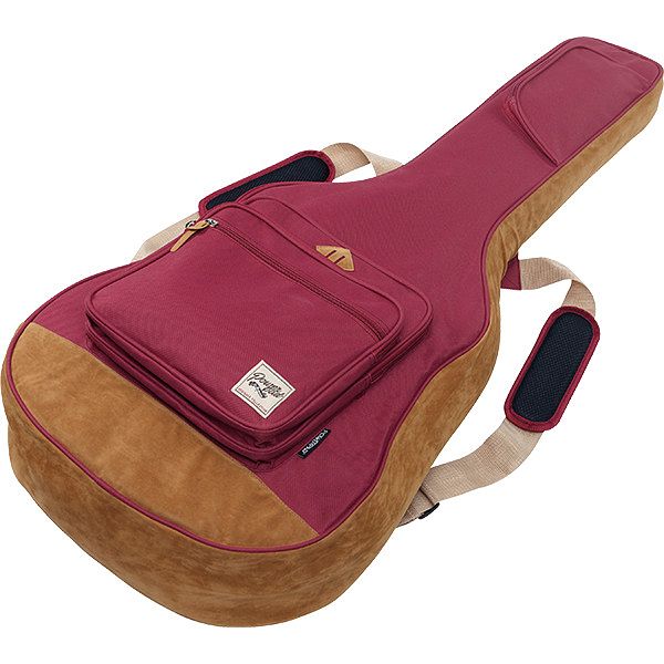 Foto van Ibanez powerpad designer collection gigbag westerngitaar rood