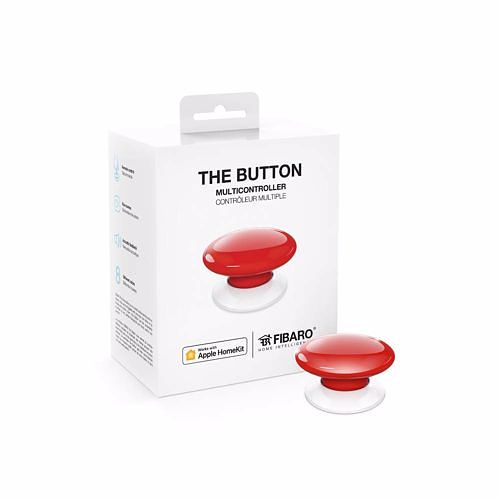 Foto van Fibaro the button voor apple homekit (rood)