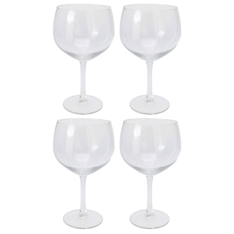 Foto van Excellent houseware cocktailglazen - 4x - 650 ml - gin tonic/spritz - cocktailglazen