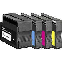 Foto van Basetech cartridge vervangt hp 932, 932xl, 933xl compatibel combipack zwart, cyaan, magenta, geel bth174 1725,4005-126