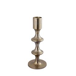 Foto van Ptmd taika gold alu round candle holder tabs low