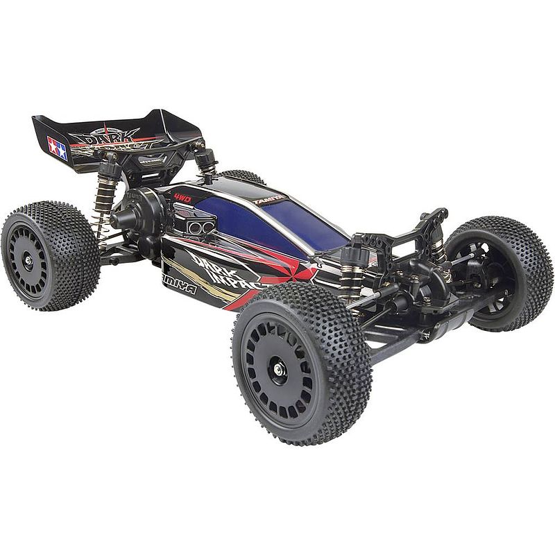 Foto van Tamiya dark impact brushed 1:10 rc auto elektro buggy 4wd bouwpakket