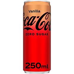 Foto van Cocacola zero sugar vanilla 250 ml blik bij jumbo