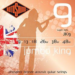 Foto van Rotosound jk9 jumbo king akoestische gitaarsnaren .009-.048w