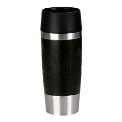 Foto van Emsa travel mug isoleerbeker 0,36l rvs/zwart siliconen band