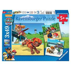 Foto van Ravensburger puzzel paw patrol team op 4 poten - 3 x 49 stukjes