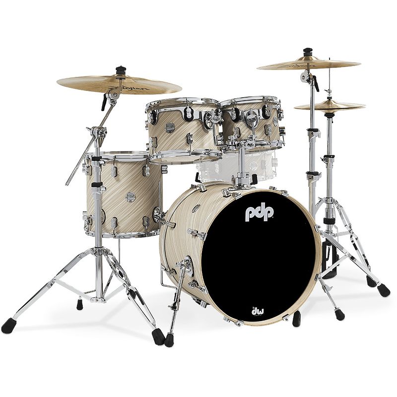 Foto van Pdp drums pd805448 concept maple finish ply twisted ivory 4d. shellset