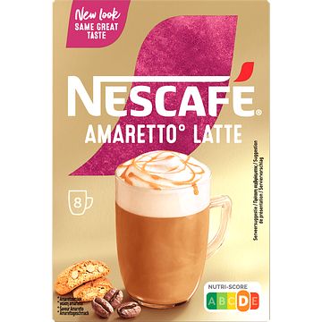 Foto van Nescafe gold amaretto latte oploskoffie 6 x 8 zakjes bij jumbo