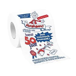 Foto van Toiletpapier abraham 50 jaar man verjaardags cadeau/versiering - fopartikelen