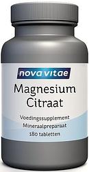 Foto van Nova vitae magnesium citraat 200mg tabletten 180st