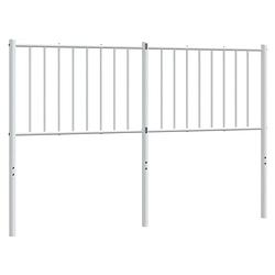 Foto van The living store hoofdbord - classic - metalen constructie - 146 x 3 x 90 cm - wit