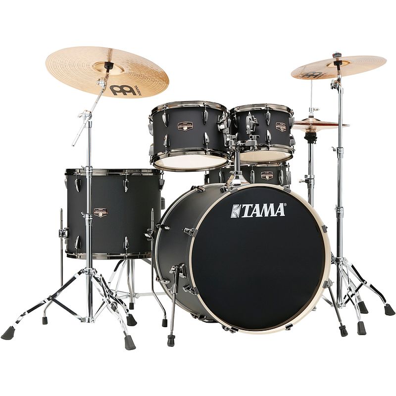 Foto van Tama ip52h6wbn-bob imperialstar 5-delige drumkit blacked out black