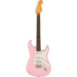 Foto van Squier classic vibe 's60s stratocaster hss shell pink il fsr elektrische gitaar