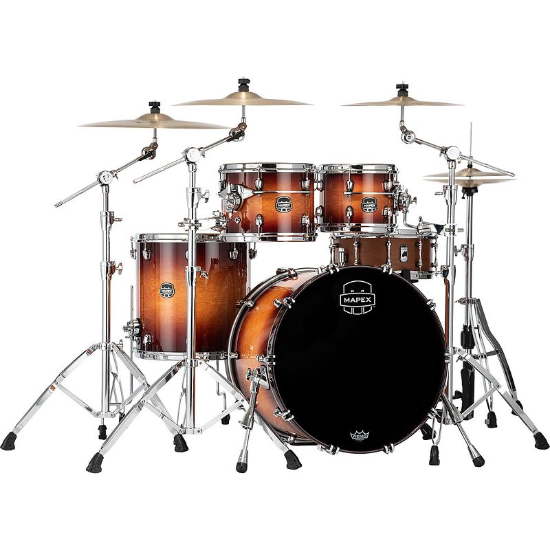 Foto van Mapex se529xm saturn evolution maple rock exotic sunburst 4-delige shellset