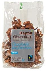 Foto van Happy chocolate chocolade pindarotsen melk