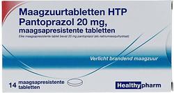 Foto van Healthypharm maagzuurremmer pantoprazol 20mg tabletten 14st