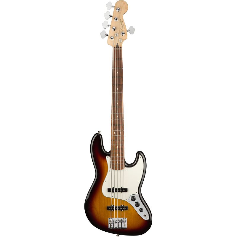 Foto van Fender player jazz bass v 3-color sunburst pf