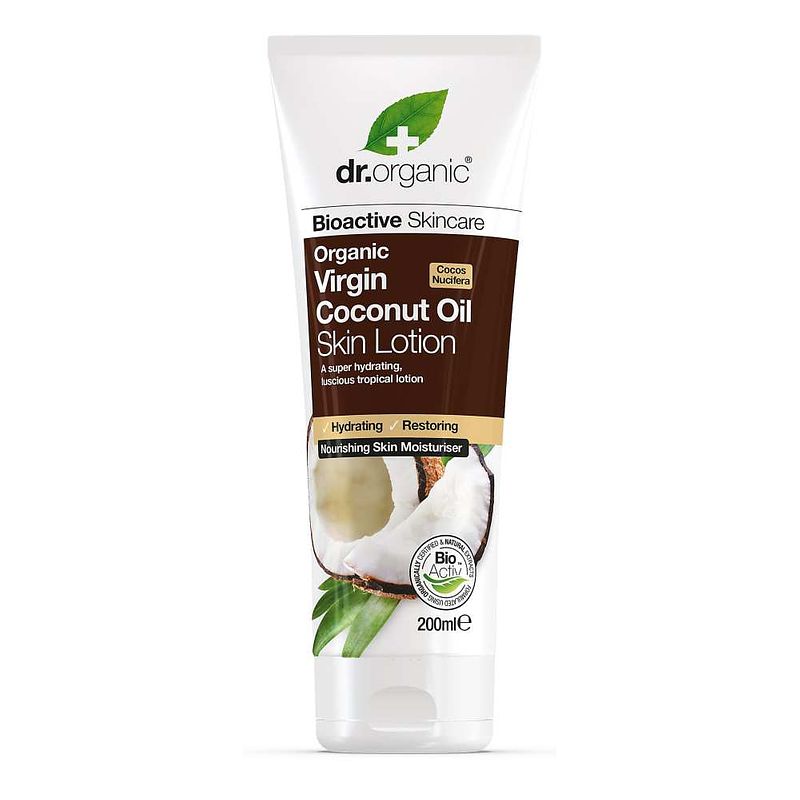 Foto van Dr organic kokosolie lotion