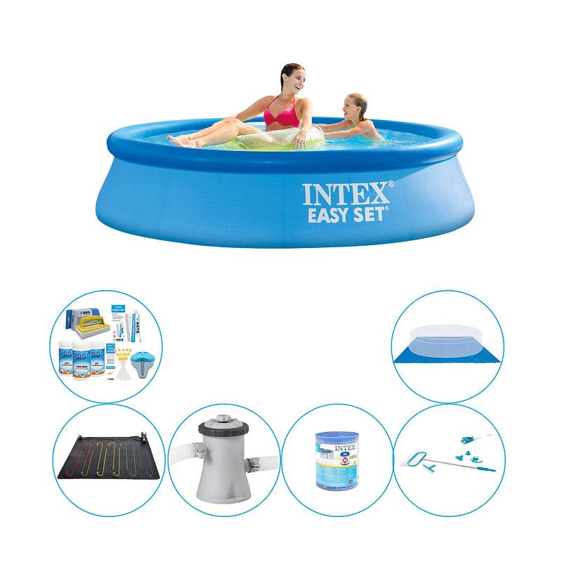 Foto van Intex easy set rond 244x61 cm - 7-delig - zwembad set