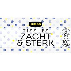 Foto van Jumbo tissues zacht & sterk 3 laags 100 stuks