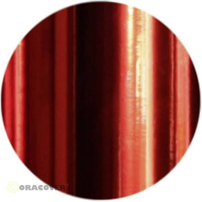 Foto van Oracover 31-093-010 strijkfolie oralight (l x b) 10 m x 60 cm light-chroom-rood