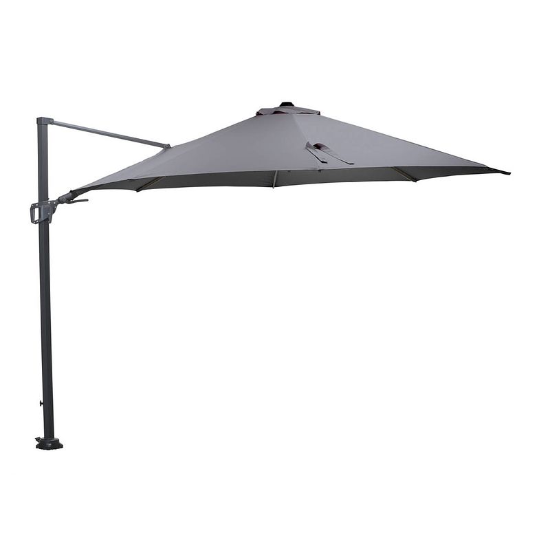 Foto van Garden impressions hawaii zweefparasol ø350 cm licht grijs