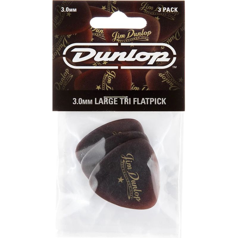 Foto van Dunlop americana large triangle 3.0mm plectrumset 3 stuks