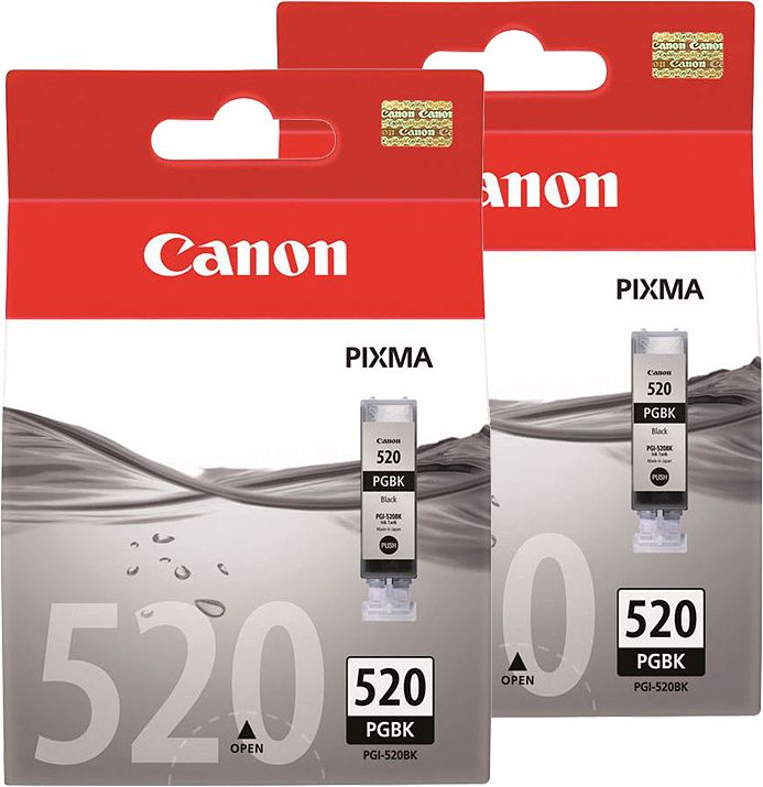 Foto van Canon pgi-520 cartridges fotozwart duo pack
