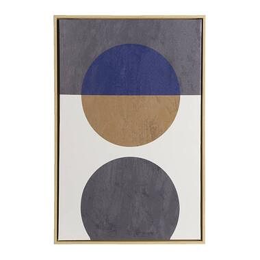Foto van Schilderij abstract circle - multikleur - 60x40 cm - leen bakker