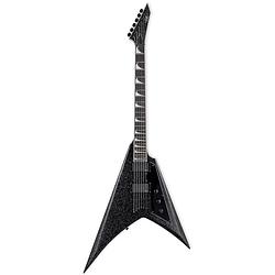 Foto van Esp ltd kirk hammett signature kh-v black sparkle elektrische gitaar met koffer