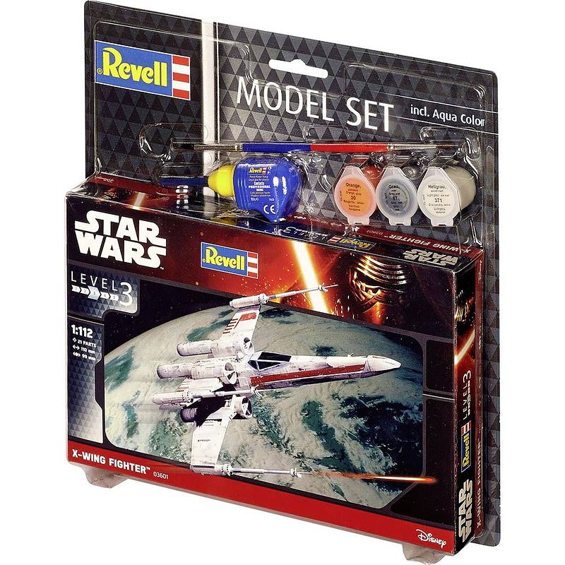 Foto van Revell modelbouwdoos x-wing fighter 11 cm schaal 1:112