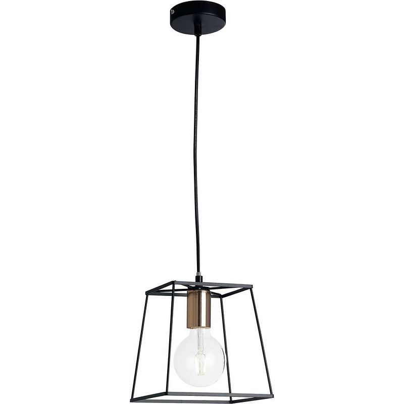 Foto van Eco-light i-harlem-m-s1 i-harlem-m-s1 hanglamp e27 zwart