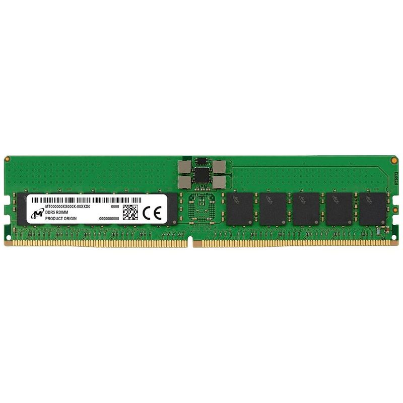 Foto van Crucial mtc20f1045s1rc48ba2r werkgeheugenmodule voor pc ddr5 32 gb 1 x 32 gb 4800 mhz 288-pins dimm cl40 mtc20f1045s1rc48ba2r