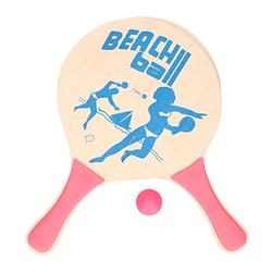 Foto van Houten beachball set roze - beachballsets