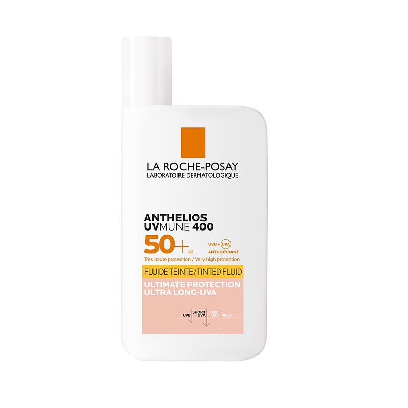 Foto van La roche-posay anthelios uvmune 400 zonnebrand fluide spf50+ getint