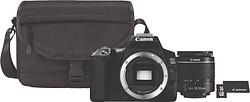Foto van Canon eos 250d zwart + 18-55mm f/3.5-5.6 dc iii + tas + 16gb geheugenkaart + doekje